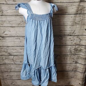 SHE+SKI Blue Denim Summer Dress Size Small NWT